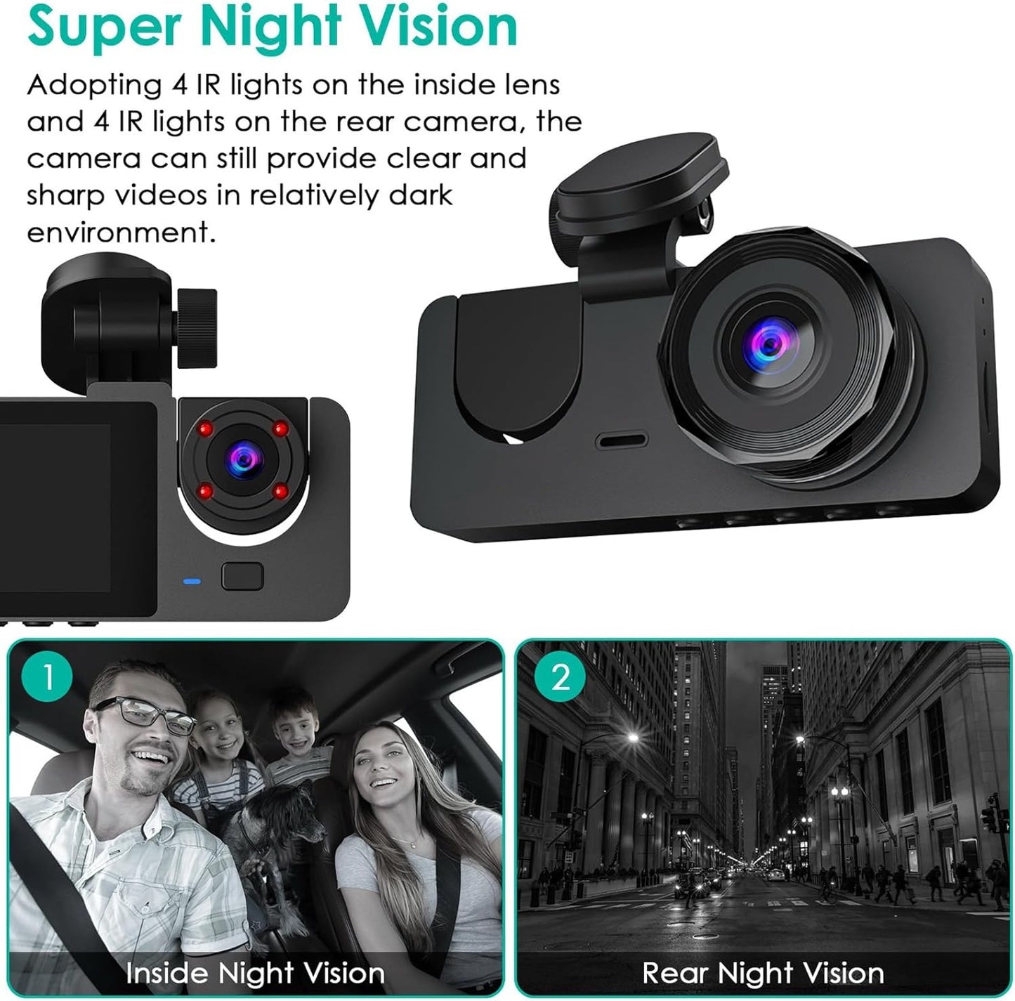 1080P Front And Rear Car Dash Camera - The Underground