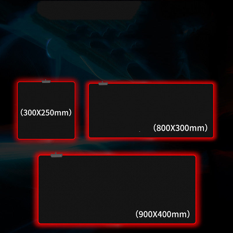 Oversized RGB Luminous Mouse Gaming Pad