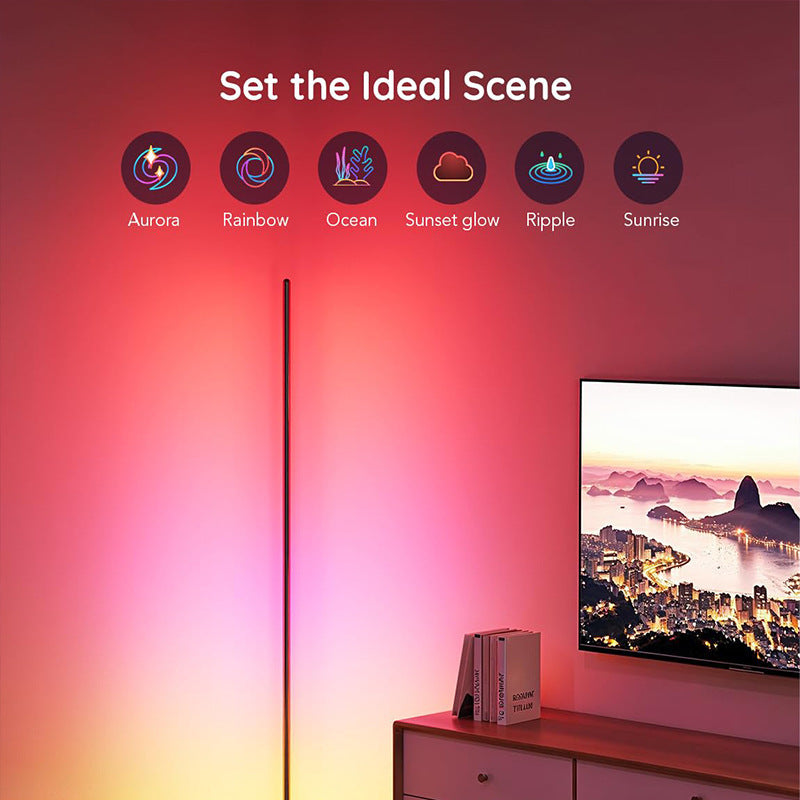 Led Strip Corner Floor Lamp
