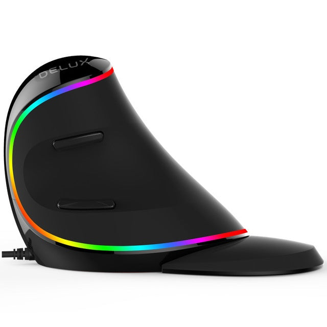 Vertical RGB One Handed Mouse Grip