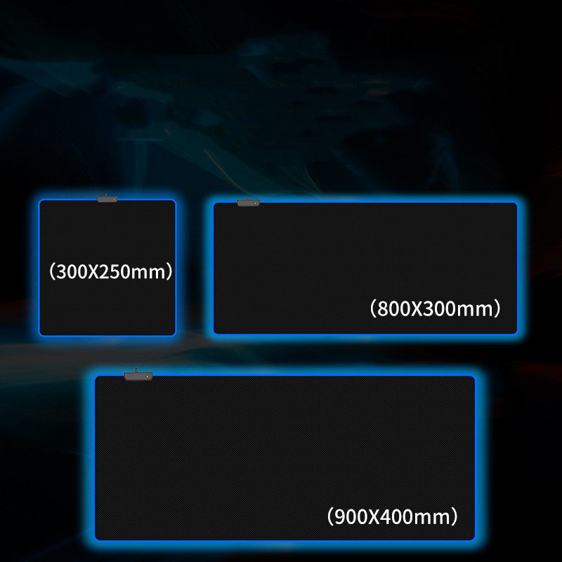 Oversized RGB Luminous Mouse Gaming Pad