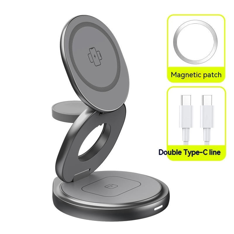 3-in-1 Wireless Magnetic Folding Charger Stand - The Underground