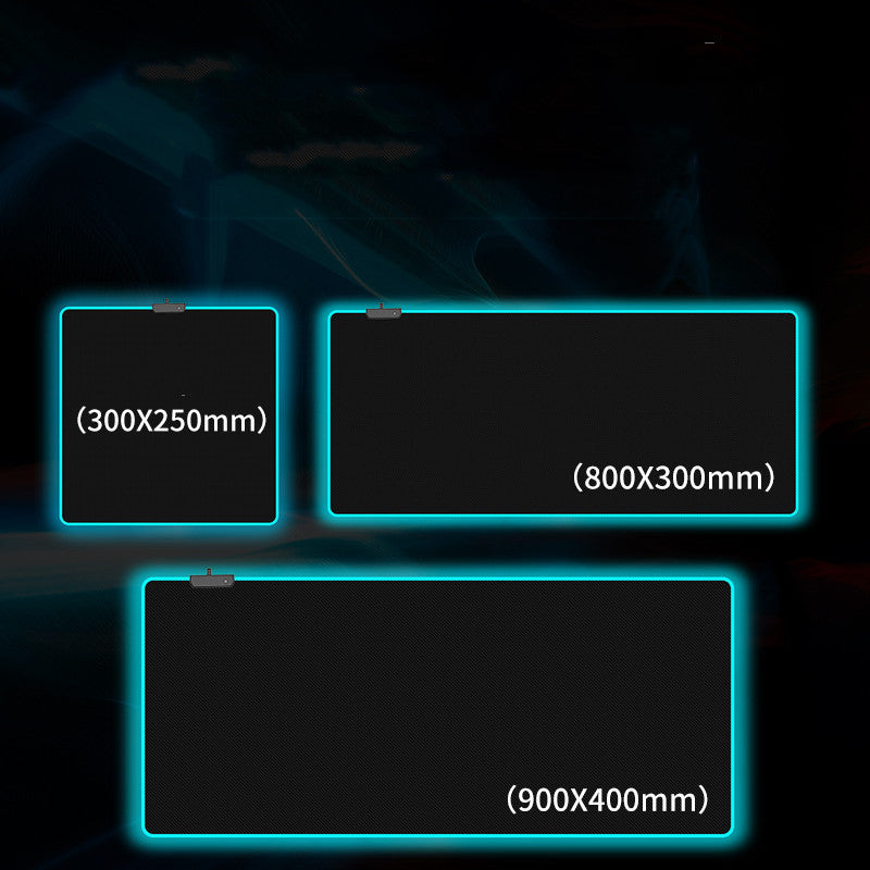 Oversized RGB Luminous Mouse Gaming Pad