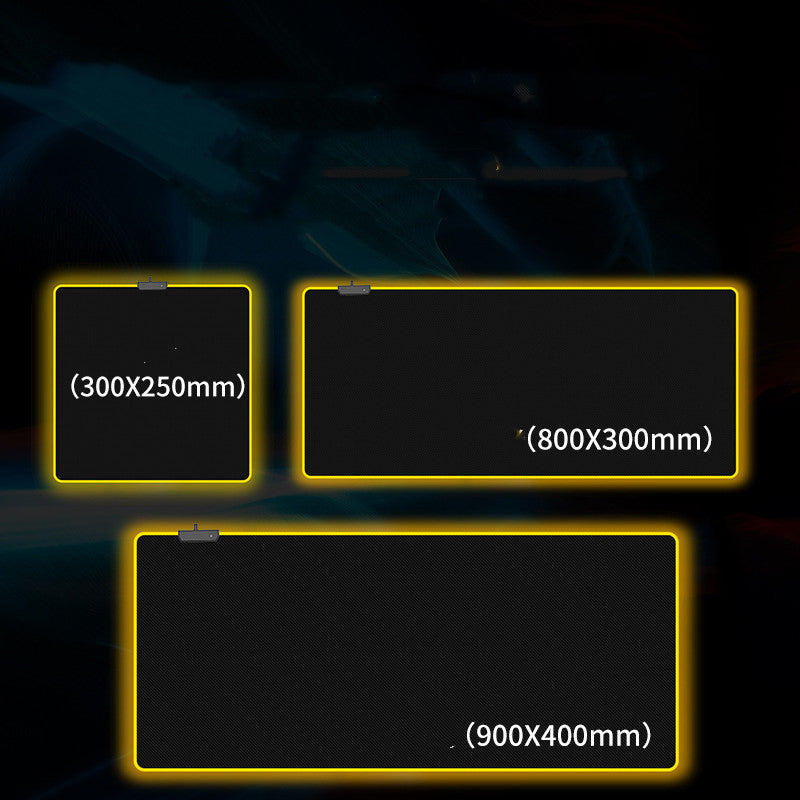Oversized RGB Luminous Mouse Gaming Pad
