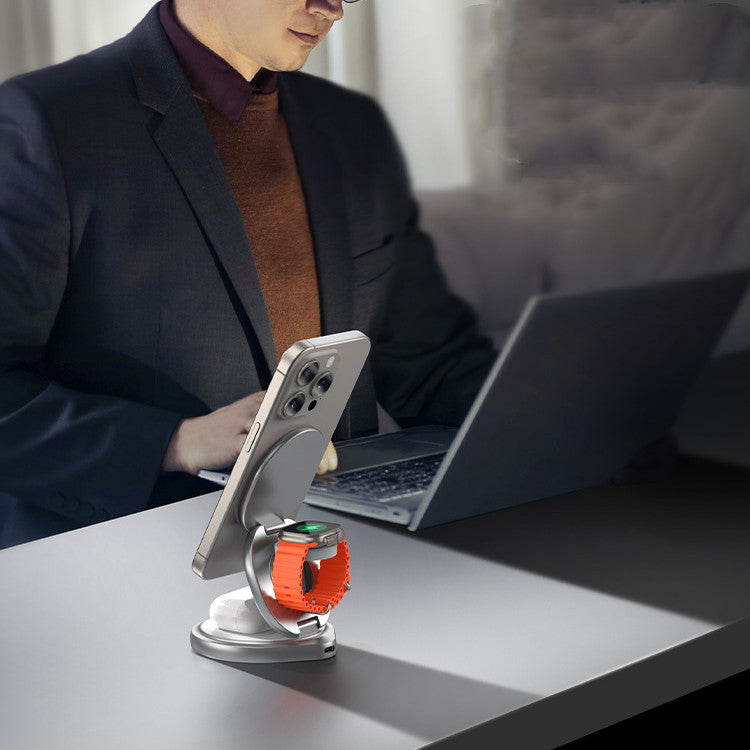 3-in-1 Wireless Magnetic Folding Charger Stand - The Underground
